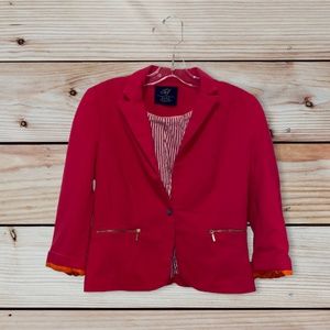 Pink blazer flattering vintage summer jacket